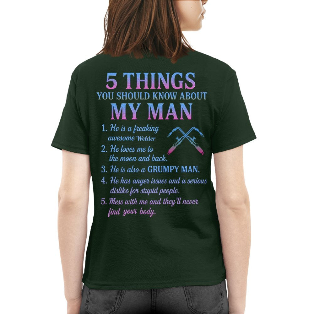 5 Things You Should Know - Welder Quote T-Shirt Hoodie & More - grunx260804-0052