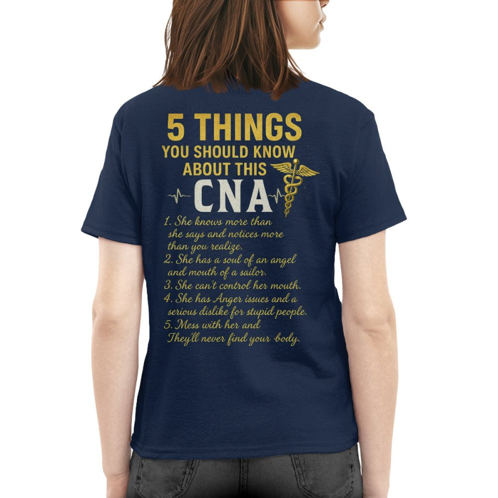 5 Things You Should Know About This CNA - Funny Quote T-Shirt, Hoodie & More - grunx260804-0039