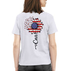 American Flag Flower CNA Apparel - Patriotic Heartbeat T-Shirt, Hoodie & More - grunx260804-0147
