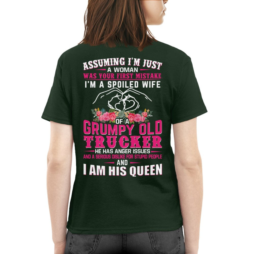 Assuming I'm Just A Woman - Trucker Wife Pride T-Shirt, Hoodie & More - grunx260804-0216