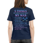 5 Things About My Man - Funny Mechanic T-Shirt, Hoodie & More - grunx260804-0004
