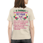 5 Things You Should Know - Lineman Husband Humor T-Shirt, Hoodie & More - grunx260804-0043