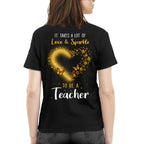 Love And Sparkle - Glitter Heart Teacher Quote T-Shirt, Hoodie & More - grunx260804-0170