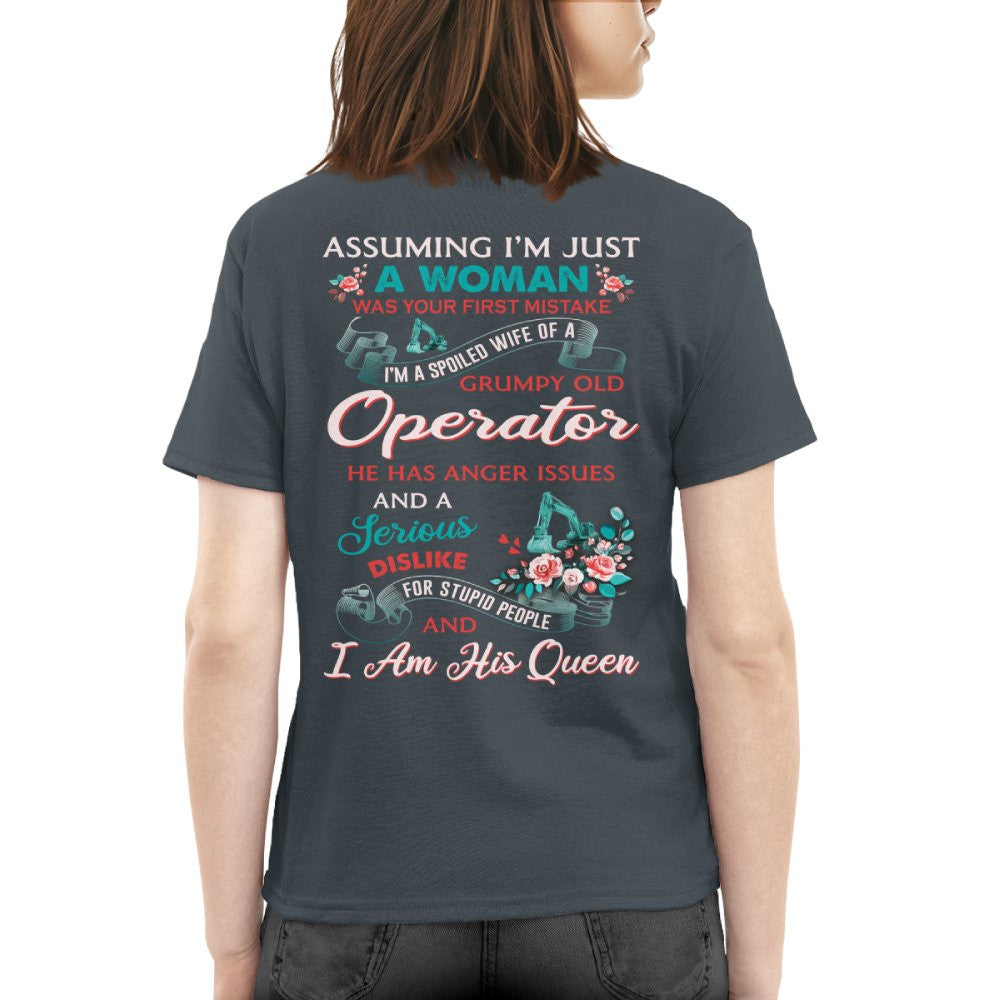 Assuming I'm Just A Woman - Operator Wife Pride T-Shirt, Hoodie & More - grunx260804-0215