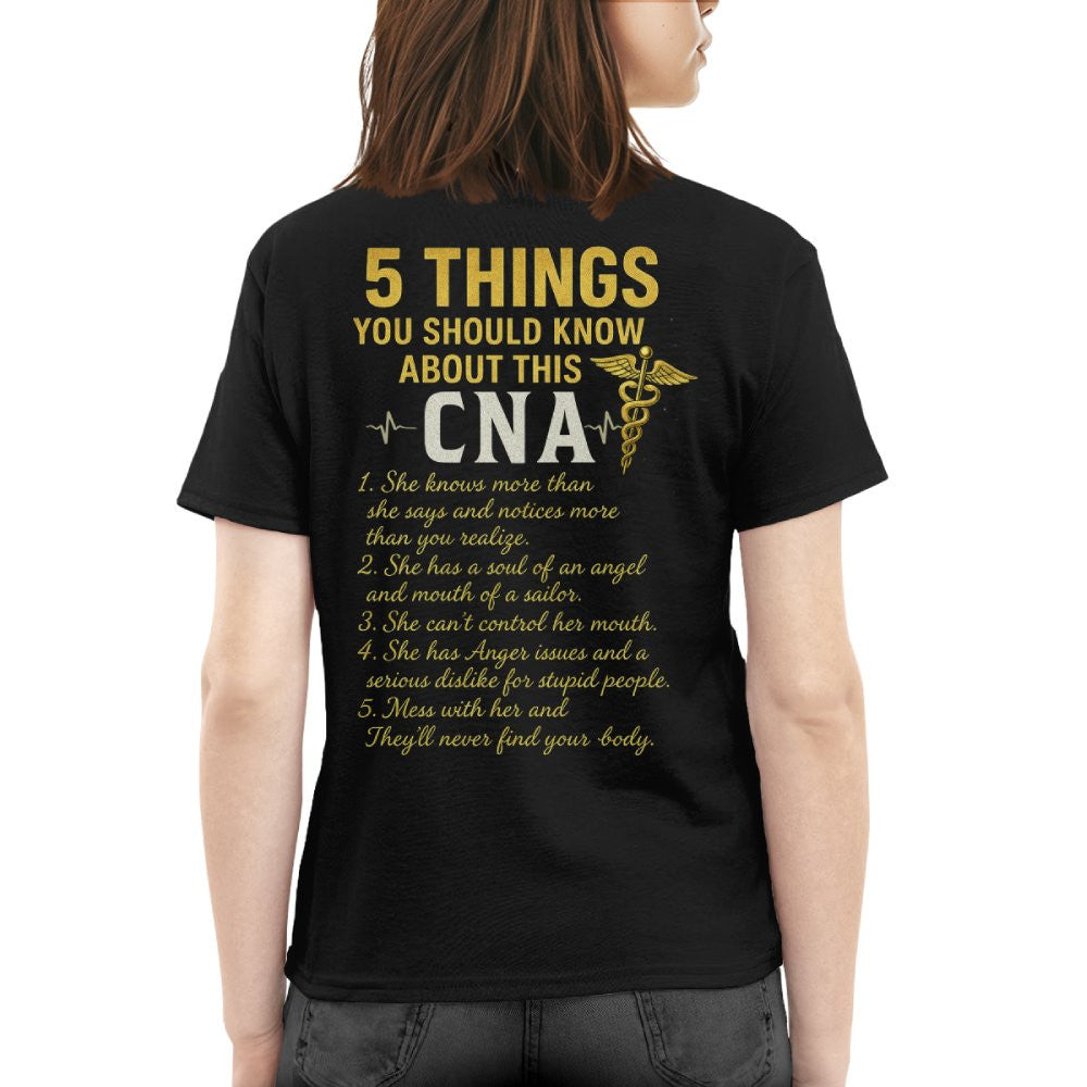 5 Things You Should Know About This CNA - Funny Quote T-Shirt, Hoodie & More - grunx260804-0039