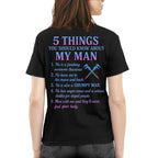 5 Things About My Machinist Man - Funny Love Quote T-Shirt, Hoodie & More - grunx260804-0002