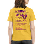 5 Things You Should Know - Plumber Wife Funny T-Shirt, Hoodie & More - grunx260804-0048