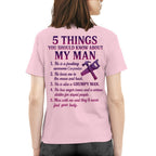5 Things About My Carpenter Man Apparel - Funny Relationship T-Shirt, Hoodie & More - grunx260804-0001