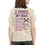 5 Things You Should Know - Mechanic Wife Funny T-Shirt, Hoodie & More - grunx260804-0046