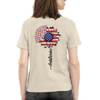 American Flag Flower Postal Worker Apparel - Patriotic T-Shirt, Hoodie & More - grunx260804-0149