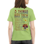 Rad Tech Warning - 5 Things You Should Know Funny T-Shirt, Hoodie & More - grunx260804-0059
