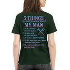 5 Things About My Machinist Man - Funny Love Quote T-Shirt, Hoodie & More - grunx260804-0002