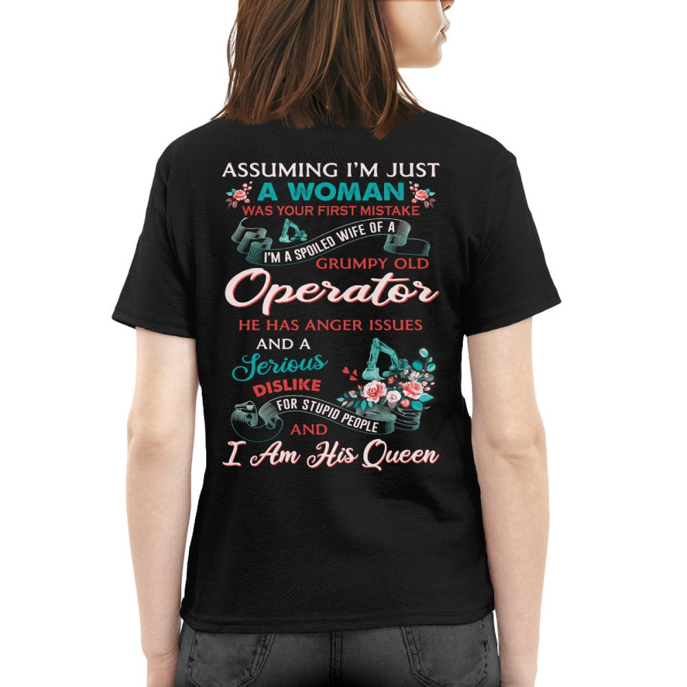 Assuming I'm Just A Woman - Operator Wife Pride T-Shirt, Hoodie & More - grunx260804-0215