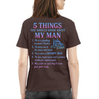 5 Things You Should Know About My Trucker - Funny Quote T-Shirt, Hoodie & More - grunx260804-0036