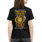 Faith & Strength - Correctional Officer Christ Quote T-Shirt, Hoodie & More - grunx260804-0094