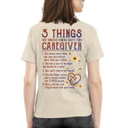 5 Things Caregiver Warning Apparel - Funny Quote T-Shirt, Hoodie & More - grunx260804-0018