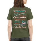Assuming I'm Just A Woman - Operator Wife Pride T-Shirt, Hoodie & More - grunx260804-0215