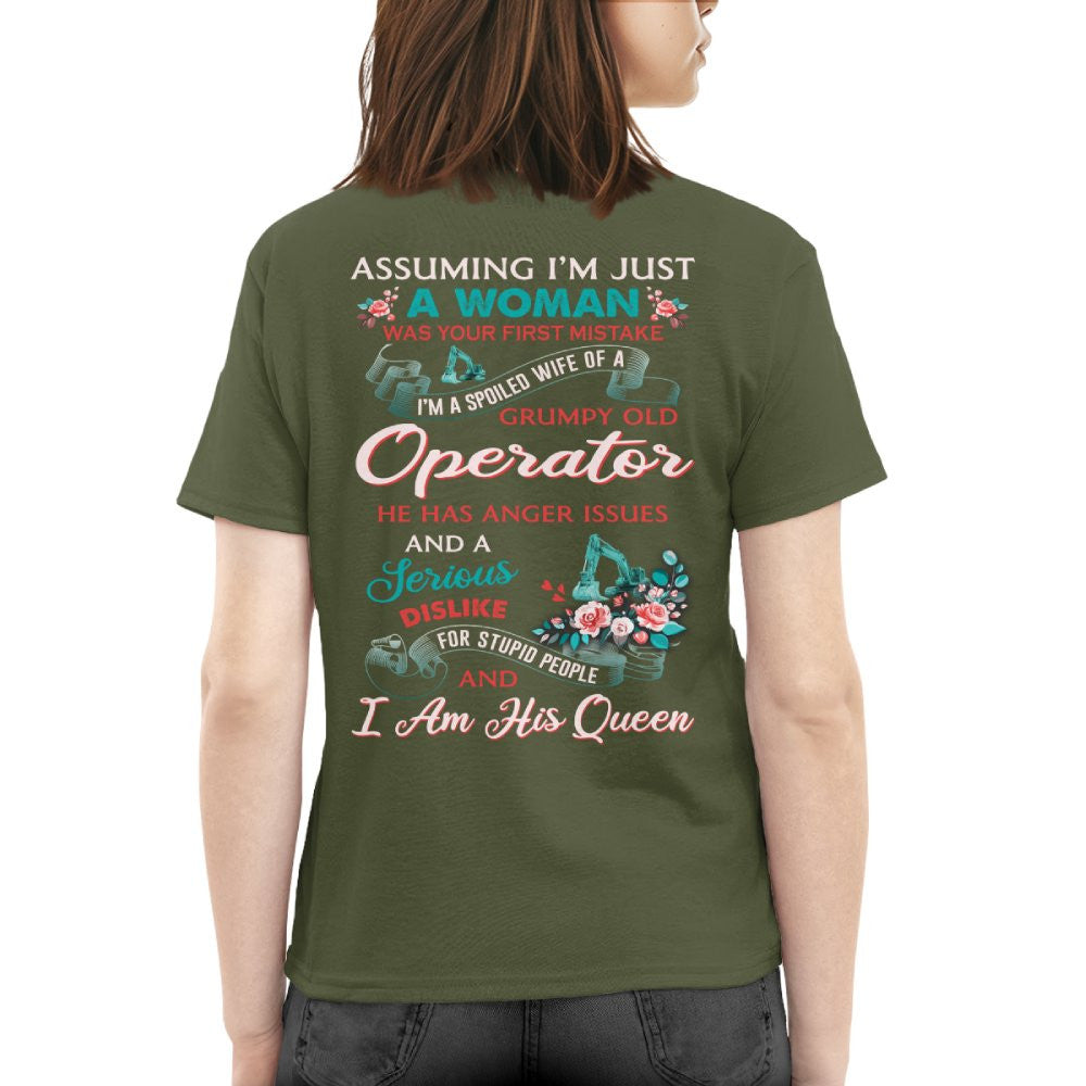 Assuming I'm Just A Woman - Operator Wife Pride T-Shirt, Hoodie & More - grunx260804-0215