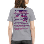 5 Things About My Carpenter Man Apparel - Funny Relationship T-Shirt, Hoodie & More - grunx260804-0001