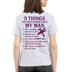 5 Things About My Carpenter Man Apparel - Funny Relationship T-Shirt, Hoodie & More - grunx260804-0001