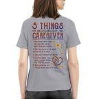 5 Things Caregiver Warning Apparel - Funny Quote T-Shirt, Hoodie & More - grunx260804-0018
