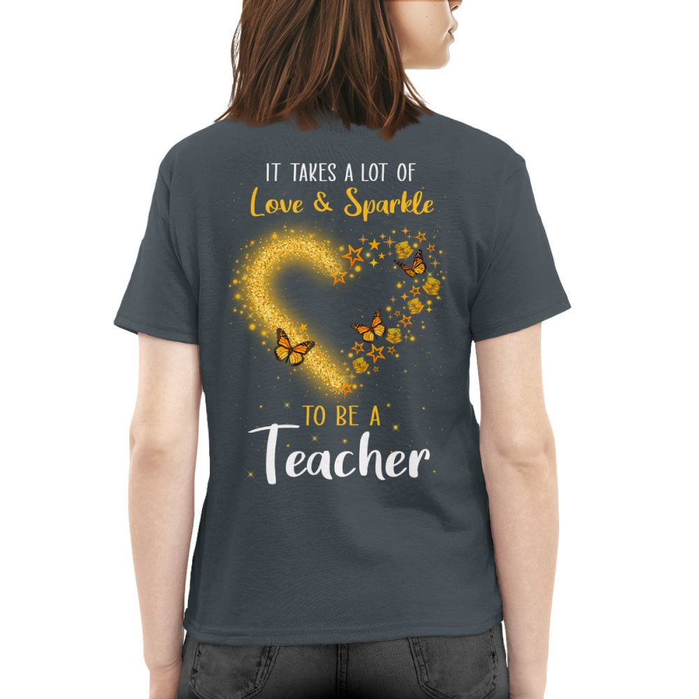 Love And Sparkle - Glitter Heart Teacher Quote T-Shirt, Hoodie & More - grunx260804-0170