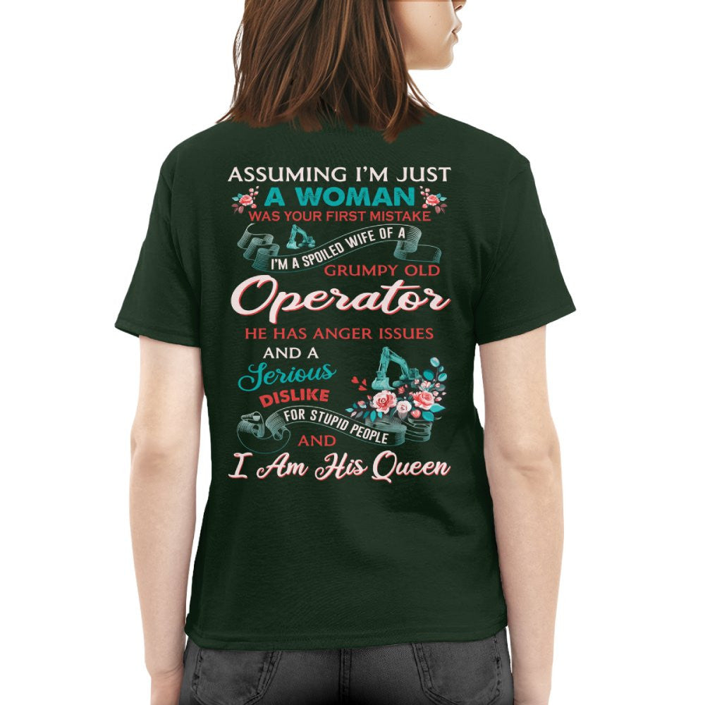 Assuming I'm Just A Woman - Operator Wife Pride T-Shirt, Hoodie & More - grunx260804-0215