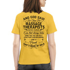 And God Said Let There Be Massage Therapists - Apparel T-Shirt, Hoodie & More - grunx260804-0168