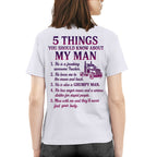 5 Things About My Trucker Man Apparel - Funny Relationship T-Shirt, Hoodie & More - grunx260804-0015