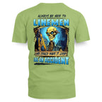 Always Be Nice Linemen Apparel - Funny Skull T-Shirt, Hoodie & More - grunx260804-0100