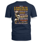 Anger Issues Concrete Finisher Apparel - Skull Attitude Tee Hoodie & More - grunx260804-0171