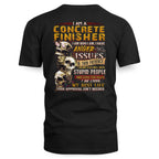 Anger Issues Concrete Finisher Apparel - Skull Attitude Tee Hoodie & More - grunx260804-0171