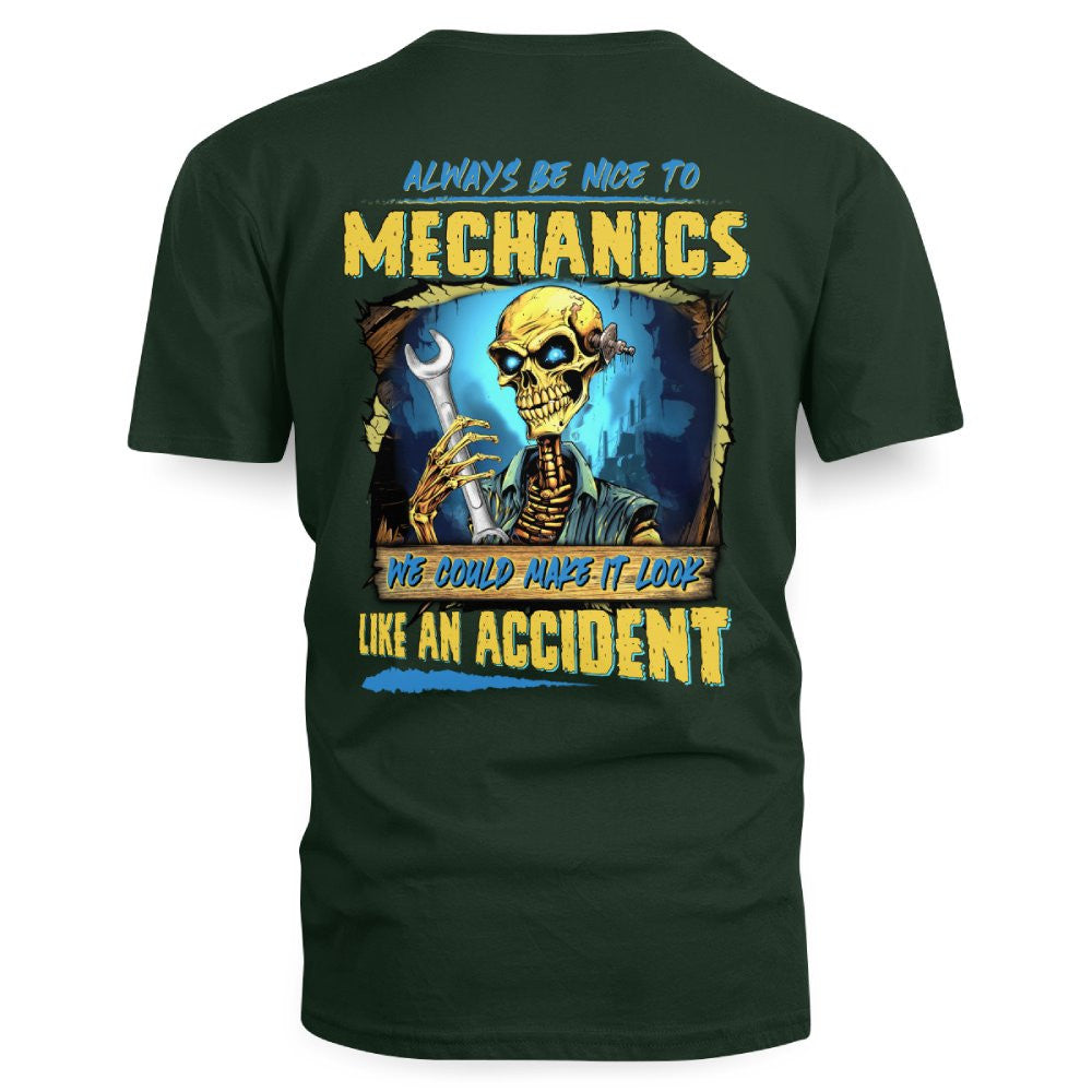Always Be Nice Mechanics Apparel - Accident Joke T-Shirt Hoodie & More - grunx260804-0101
