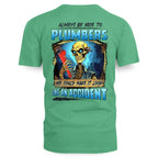Always Be Nice Plumbers Apparel - Funny Skull T-Shirt, Hoodie & More - grunx260804-0102