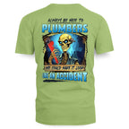 Always Be Nice Plumbers Apparel - Funny Skull T-Shirt, Hoodie & More - grunx260804-0102