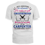 Awesome Carpenter's Lady-T-Shirt-#M110225HILLA5BCARPZ6