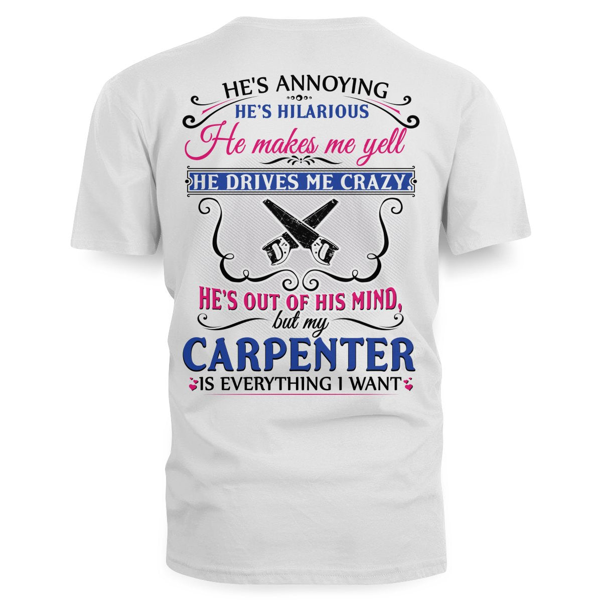 Awesome Carpenter's Lady-T-Shirt-#M110225HILLA5BCARPZ6