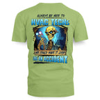 Always Be Nice HVAC Tech Apparel - Funny Skull T-Shirt, Hoodie & More - grunx260804-0099