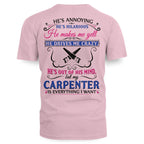 Awesome Carpenter's Lady-T-Shirt-#M110225HILLA5BCARPZ6