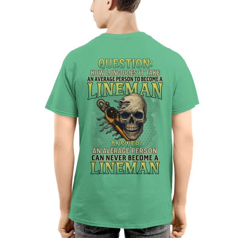 Average Person Can't Be Lineman Apparel - Skull Pliers T-Shirt Hoodie & More - grunx260804-0231