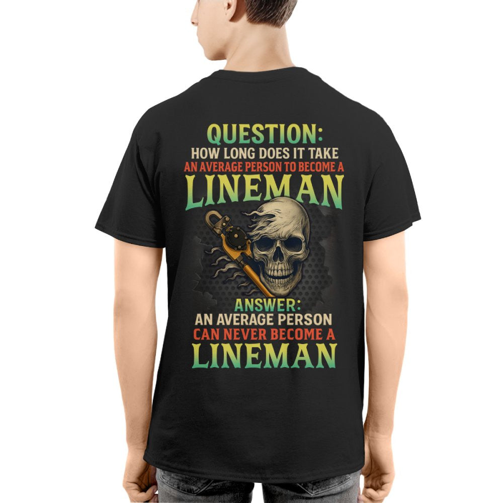 Average Person Can't Be Lineman Apparel - Skull Pliers T-Shirt Hoodie & More - grunx260804-0230