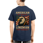 American By Birth Apparel - Lineman By Choice USA T-Shirt Hoodie & More - grunx260804-0121