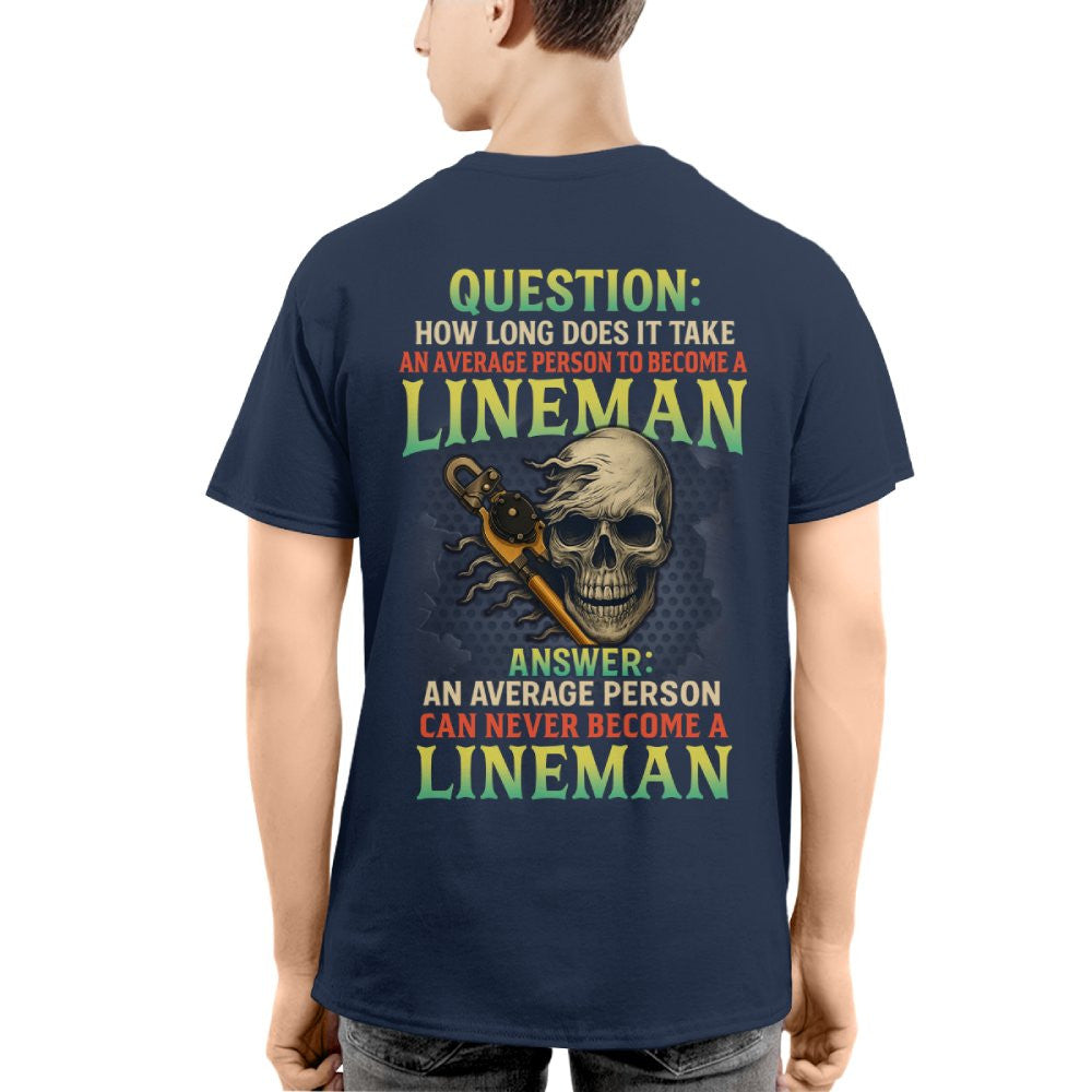 Average Person Can't Be Lineman Apparel - Skull Pliers T-Shirt Hoodie & More - grunx260804-0230