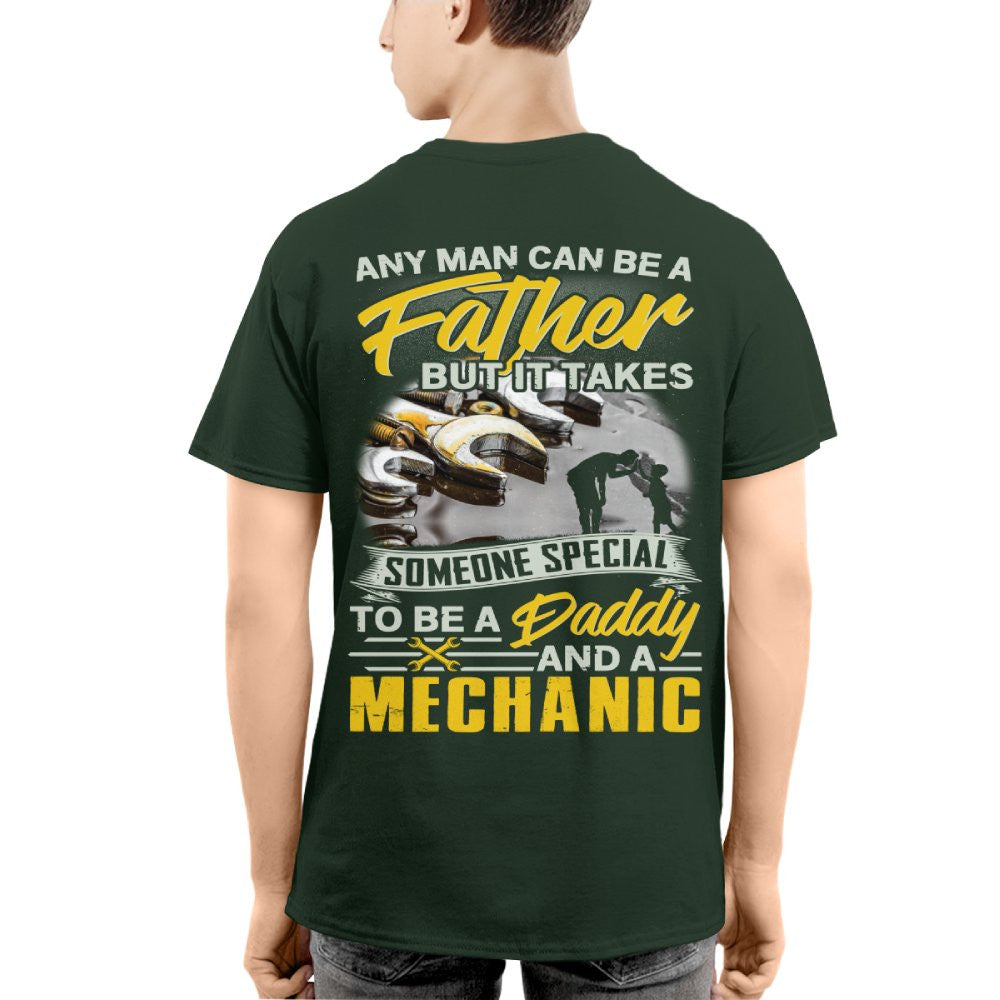 Any Man Can Be A Father - Mechanic Daddy Pride T-Shirt, Hoodie & More - grunx260804-0190