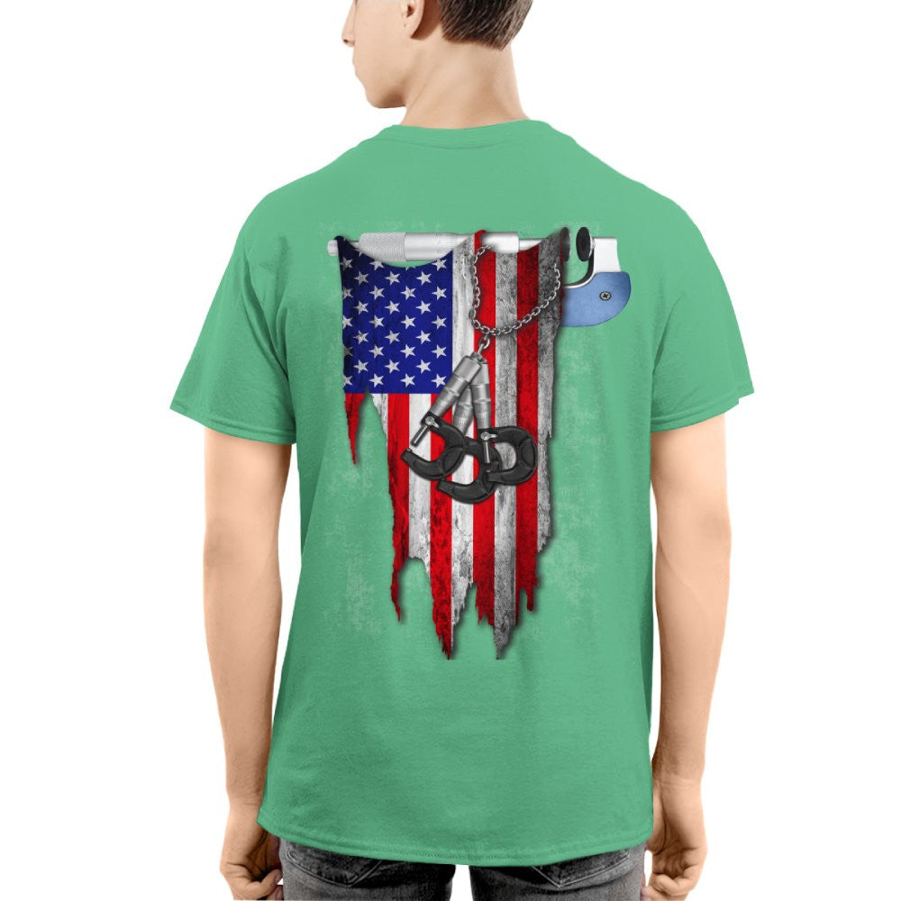 American Pride Machinist Apparel - USA Flag T-Shirt, Hoodie & More - grunx260804-0155