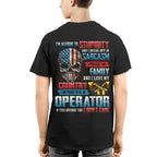 Allergic To Stupidity Operator Apparel - Patriotic Skull T-Shirt, Hoodie & More - grunx260804-0090