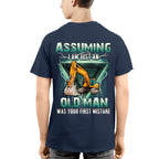 Assuming I'm Just An Old Man Operator Apparel - Excavator T-Shirt Hoodie & More - grunx260804-0222