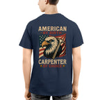 American By Birth Carpenter By Choice - Patriotic Carpenter T-Shirt, Hoodie & More - grunx260804-0124