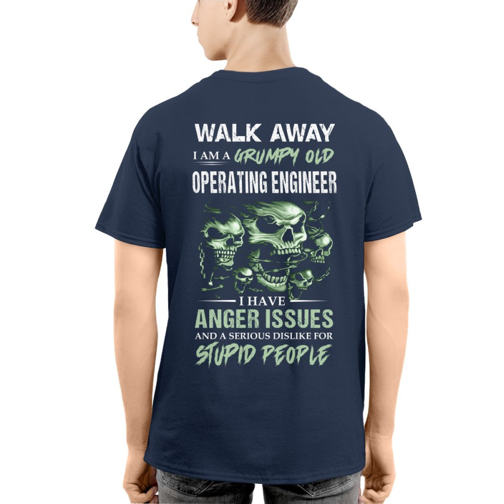 Grumpy Old Operating Engineer Shirt - Attitude Skull Tee Hoodie & More - grunx260804-0180