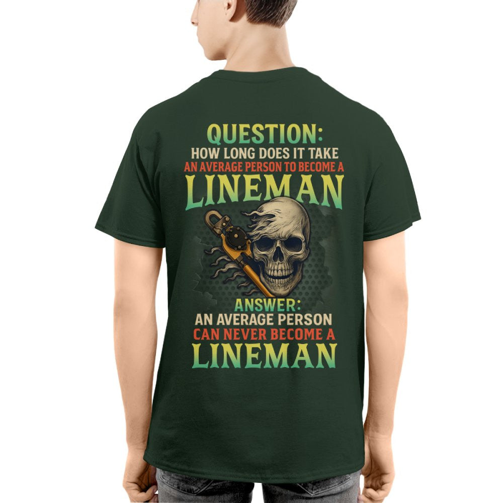 Average Person Can't Be Lineman Apparel - Skull Pliers T-Shirt Hoodie & More - grunx260804-0230